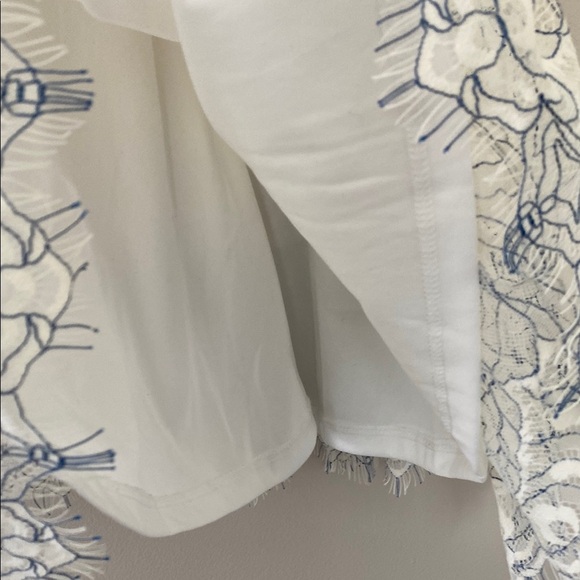 Lulus Elite Chic Cream Floral Lace Mini Skater Dress Size XS - Picture 14 of 16